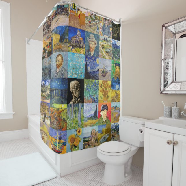 Cortina Para Box Vincent van Gogh - Masterworks Mosaic Patchwork (In Situ)