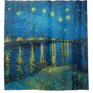 Cortina Para Box Vincent Van Gogh Noite Estrelada sobre o Ródano