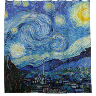 Cortina Para Box Vincent Van Gogh Starry Night Vintage