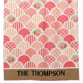 Cortina Para Box Vintage classy monogramas l Nome da família