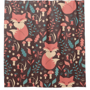 Cortina Para Box Vintage Floral: Ilustração Sem Costura Elegante