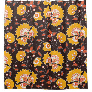 Cortina Para Box Vintage Floral Invisível