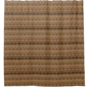 Cortina Para Box Vintage lace openwork castanho beige para decoraçã