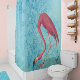 Cortina Para Box Vintage Pink Flamingo