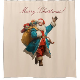Cortina Para Box Vintage Santa Personalized Christmas Design