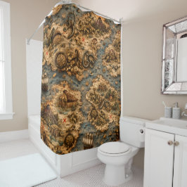 Cortina Para Box Vintage shower curtain