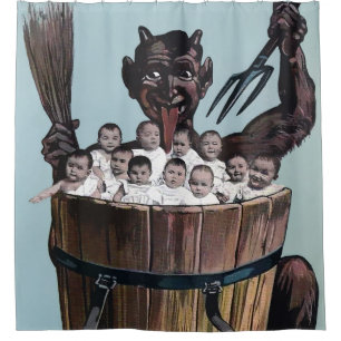 Cortina Para Box Vintage Victorian Krampus