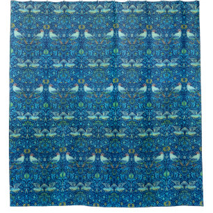 Cortina Para Box Vintage William Morris Bird