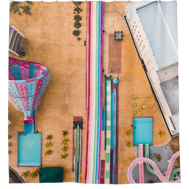 Cortina Para Box Vista aérea do parque (Frente)