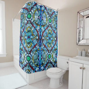 Cortina Para Box Vitral elegante bonito Notre Dame Paris