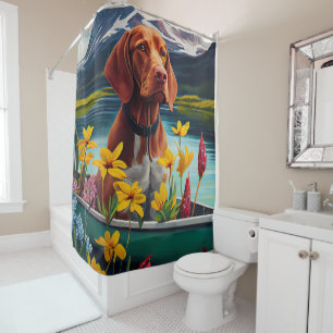 Cortina Para Box Vizsla em um remo: Uma aventura cêntrica