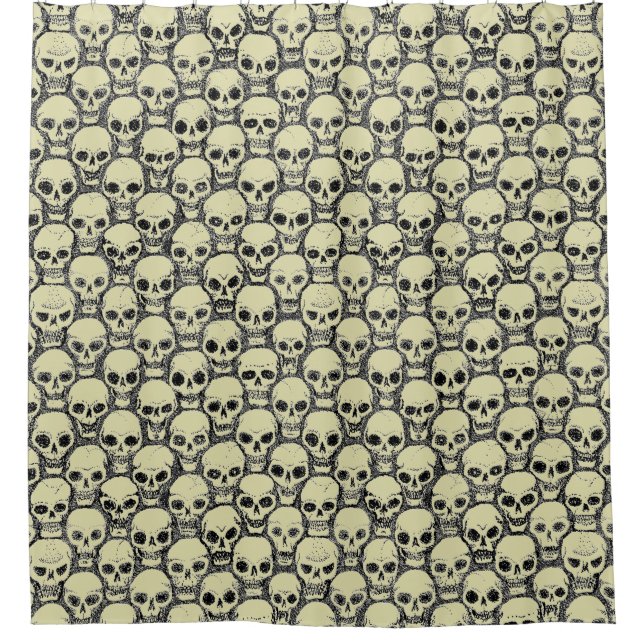 Cortina Para Box Wall o' Skulls (Frente)