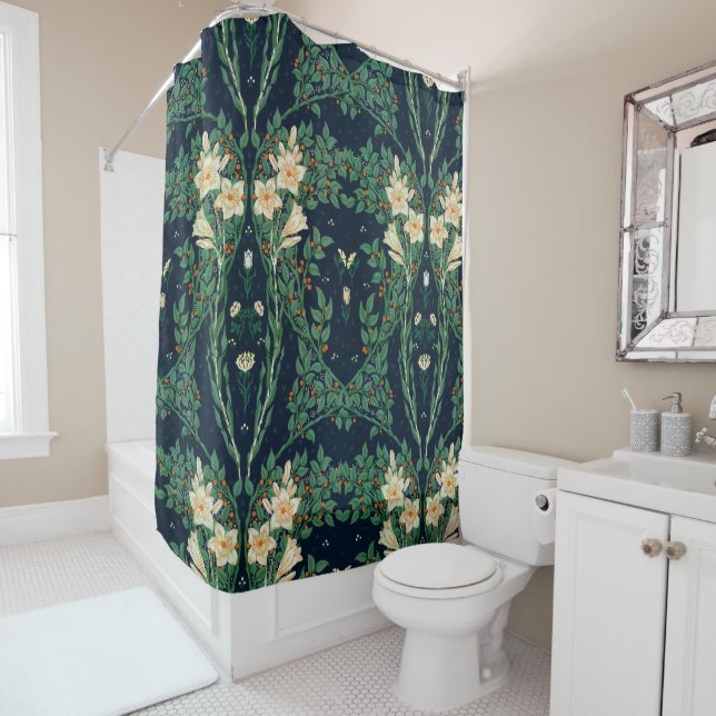 Cortina Para Box Walter Crane Francesca Shower Curtain (In Situ)