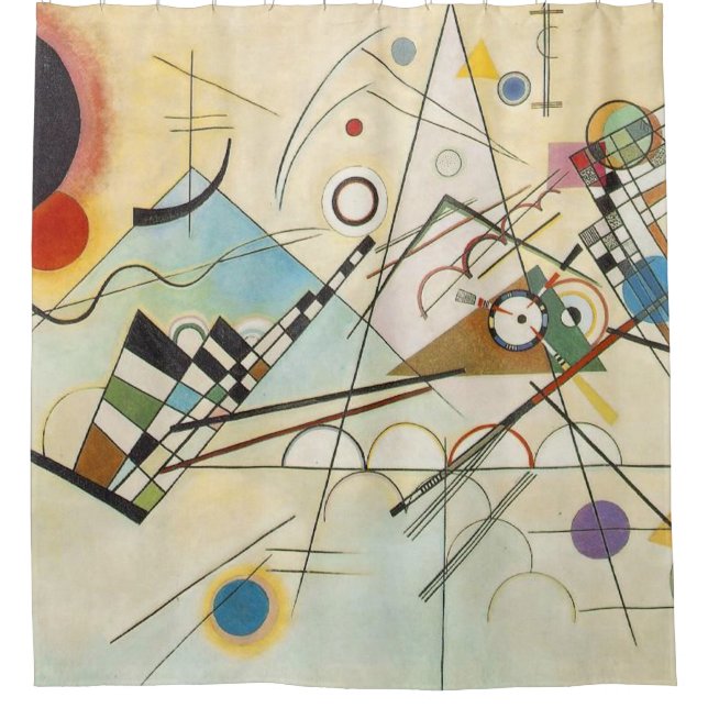 Cortina Para Box Wassily Kandinsky-Composição IV 1911-Abstrato (Frente)