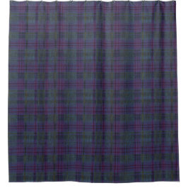 Cortina Para Box  Weathered Navy Blue Tartan