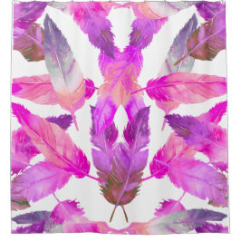 Cortina Para Box What the Flock! Flamingo Pink feathers