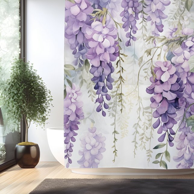 Cortina Para Box Whispers Watercolor Wisteria (Criador carregado)