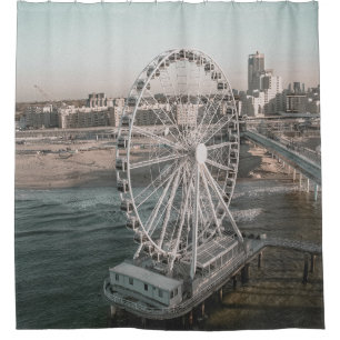 CORTINA PARA BOX WHITE FERRIS WHEEL NEAR WATER