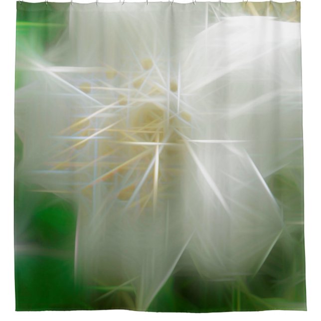 Cortina Para Box White Shiny Jasmine (Frente)