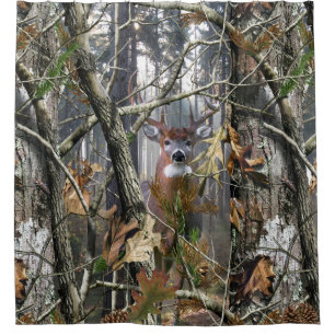 Cortina Para Box Whitetail nas madeiras