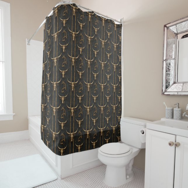 Cortina Para Box Wild West Shower Curtain (In Situ)