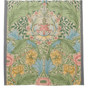 Cortina Para Box William Morris Myrtle Floral Botânico