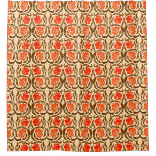 Cortina Para Box William Morris Pimpernel, Mandarin Orange & Brown