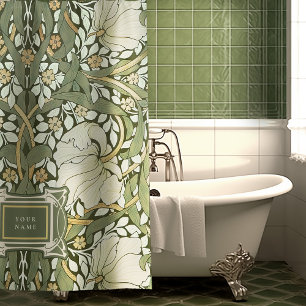 Cortina Para Box William Morris Pimpernel Vintage Chá De Padrão Cu
