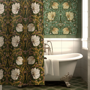 Cortina Para Box William Morris Pimpernel Warm Yellow Art Nouveau
