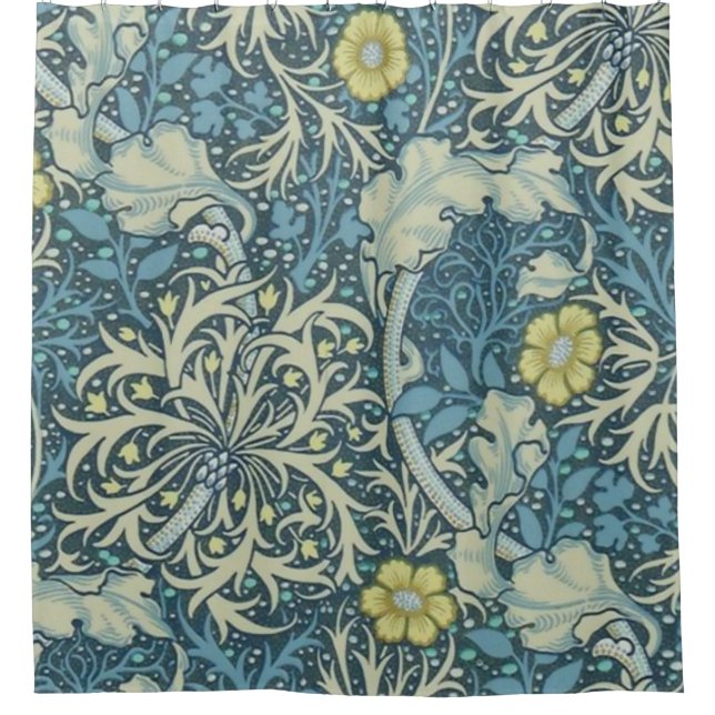 Cortina Para Box William Morris Seaweed Pattern (Frente)