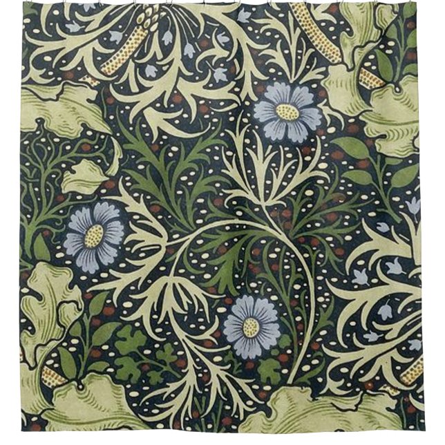 Cortina Para Box William Morris Seaweed Pattern (Frente)