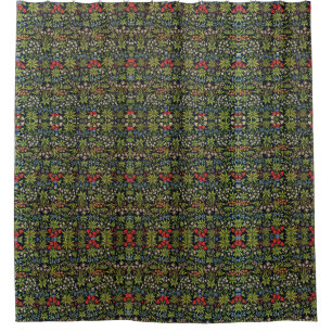 Cortina Para Box William Morris Vintage Flowers Padrão Floral