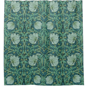 Cortina Para Box William Morris Vintage Flowers Padrão Floral