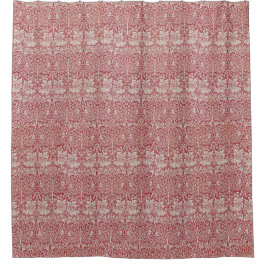 Cortina Para Box William Morris Vintage Pink Brother Rabbit Birds