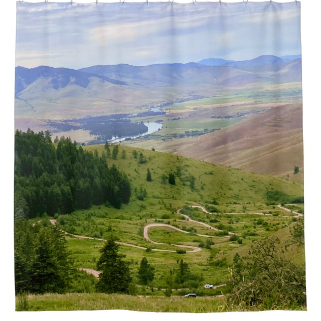 Cortina Para Box Winding Road (Frente)