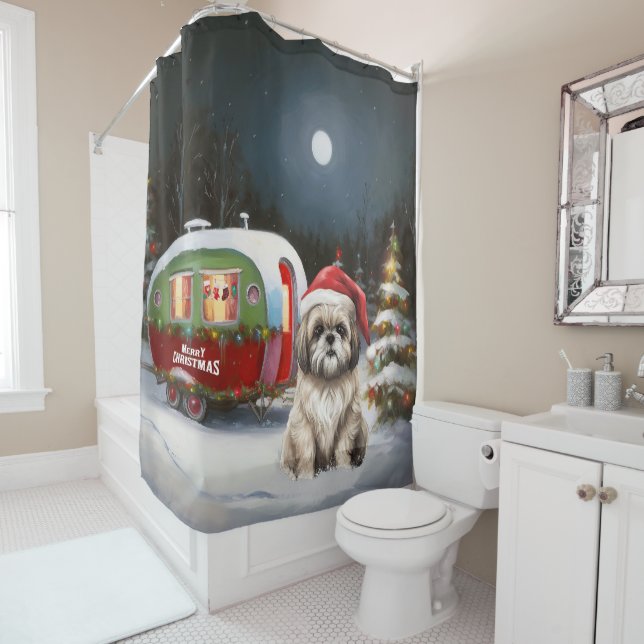 Cortina Para Box Winter Havanese Caravan Christmas Adventure (In Situ)