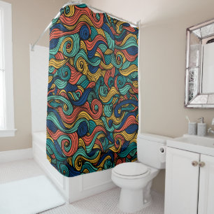 Cortina Para Box Wool Topped paisley