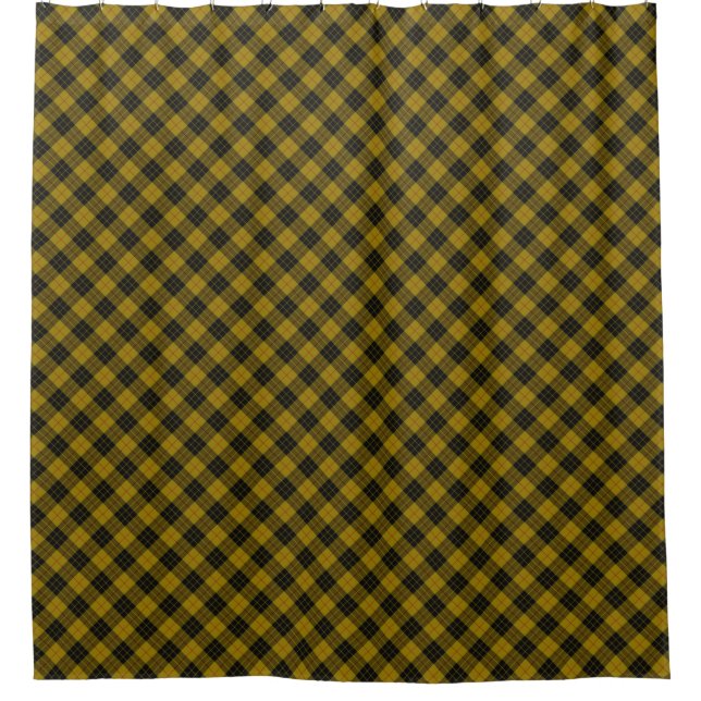 Cortina Para Box Xadrez amarela de tartan MacLeod (Frente)