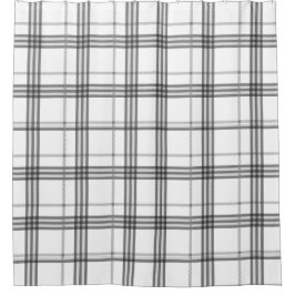 Cortina Para Box Xadrez clássica, branco e preto