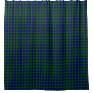 Cortina Para Box Xadrez do verde azul do tartan do clã de Barclay