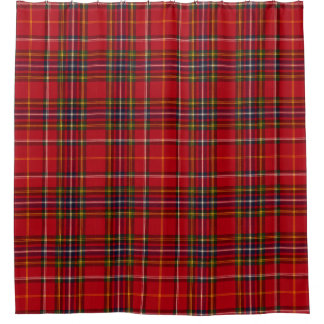 Cortina Para Box Xadrez Escocês Royal Stewart Vermelho Dourado