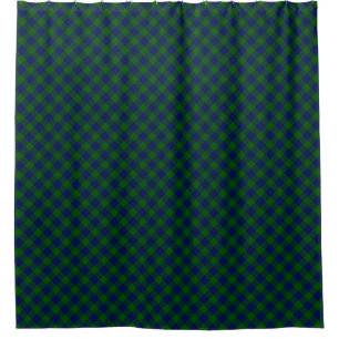 Cortina Para Box Xadrez verde-azul-Montgomery tartan