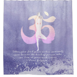 Cortina Para Box Yoga Pose OM - Instrutor de Meditação Muito Peri
