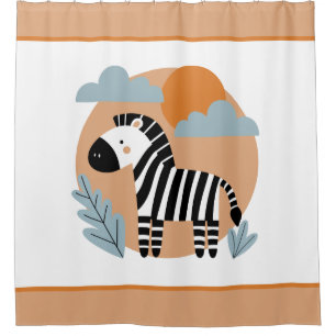 Cortina Para Box Zebra Caprichosa Influenciada pela Escandinávia