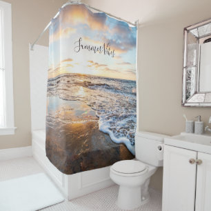 Cortina Para Box Zen Beach Sunset Ocean Waves
