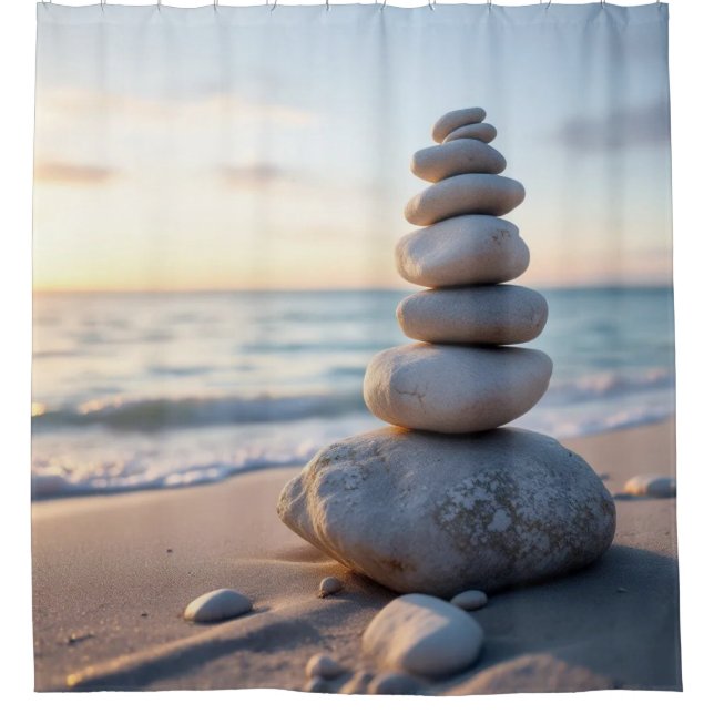 Cortina Para Box Zen Cairn Stone (Frente)