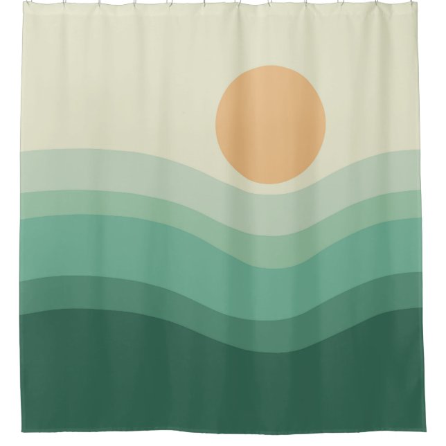 Cortina Para Box Zen Sun & Waves (Frente)