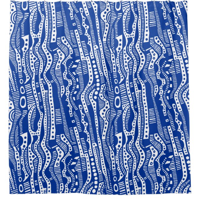 Cortina Para Chuveiro 120115 - Marinho Blue (Frente)