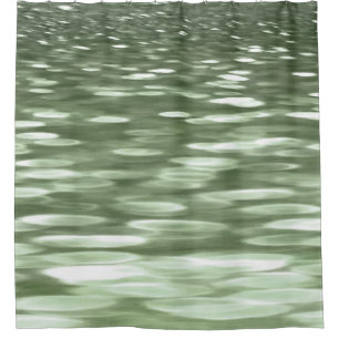 Cortina Para Chuveiro #3 abstrato: Borrão da verde azeitona