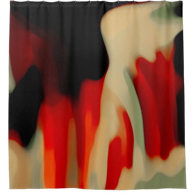 Cortina Para Chuveiro Abstrato Art (Frente)